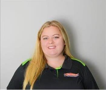 Tiffany Smith Project Manager at SERVPRO of Bartow County - female employee in front of white wall