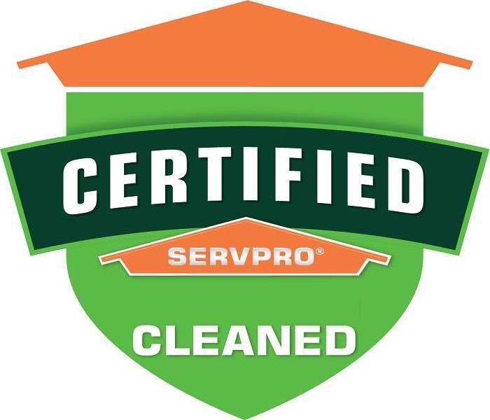  Table tent signs describing the Certified: SERVPRO Cleaned pro